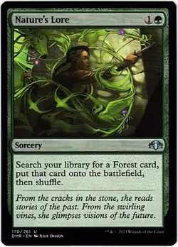 MTG Dominaria Remastered Nature's Lore (Uncommon) - Image 1
