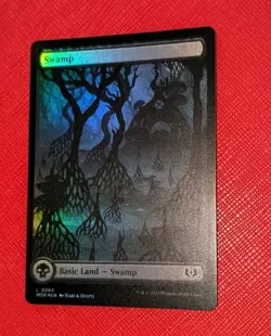 MTG *FOIL FULL ART* Wilds Of Eldraine SWAMP NM - Image 1
