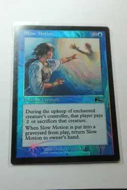 MTG Slow Motion x1-Foil -Urza's Legacy-Lightly Played - Image 1