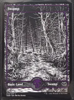 MTG Innistrad Crimson Vow Full Art Swamp (Common) - Image 1