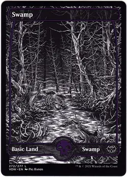 MTG Innistrad Crimson Vow Full Art Swamp (Common) - Image 2