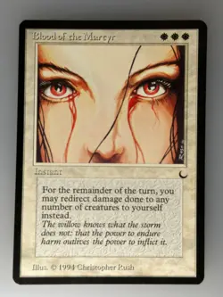 MTG Blood of the Martyr The Dark (DRK) U NM Magic - Image 1