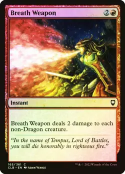 Breath Weapon Foil Commander Legends: Battle for Baldur's Gate NM MTG - Image 1