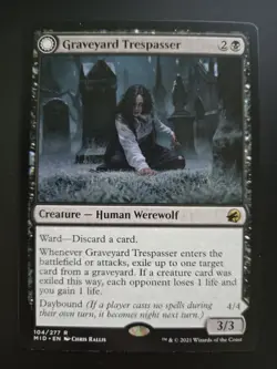 Graveyard Trespasser NM Innistrad: Midnight Hunt MTG FREE SHIPPING - Image 1