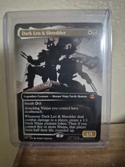 Dark Leo & Shredder X1 BORDERLESS -NM/M-Teenage Mutant Ninja Turtles - Image 1