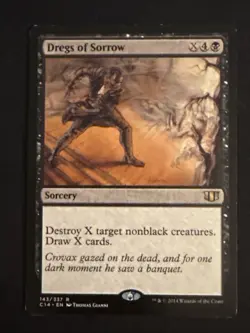 1x Dregs of Sorrow (143) Commander 2014 LP MTG Magic the Gathering x1 MKE - Image 1
