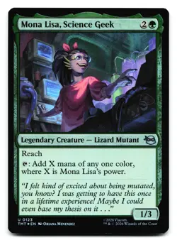Mona Lisa, Science Geek #123 Teenage Mutant Ninja Turtles Foil - Image 1