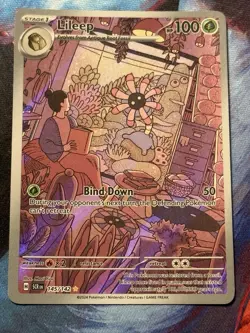 Lileep Illustration Rare Pokemon TCG Stellar Crown 145/142 - Image 1
