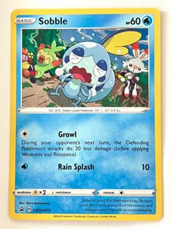 Sobble SWSH073 Black Star Promo Vivid Voltage Blister Pokemon TCG - NM w/ SWIRL - Image 1