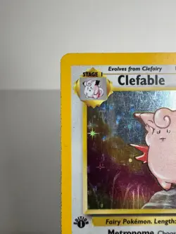 Pokemon TCG Clefable Jungle 1st Edition 1/64 Holo Rare - Image 3