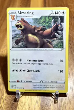 Ursaring 139/189 Non Holo Darkness Ablaze Pokemon Card NM - Image 1