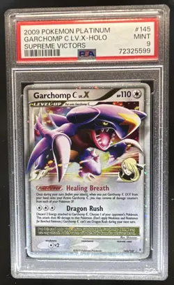 2009 Pokemon Platinum Supreme Victors Garchomp C LV.X Holo #145/147 PSA 9 - Image 1