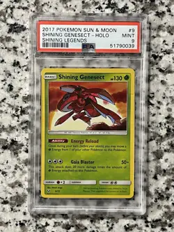 2017 POKEMON SUN & MOON SHINING GENESECT - HOLO PSA 9 - Image 1
