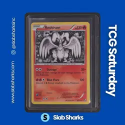 2013 POKEMON BLACK & WHITE LEGENDARY TREASURES #28/113 RESHIRAM HOLO RARE - Image 1