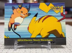 2000 Topps Pokemon Series 2 #EP14 (Electric Shock Showdown) Blue Logo LP - Image 1