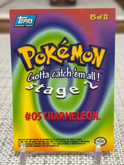 1999 Topps Pokemon The First Movie #E5 of 12 Charmeleon (Evolution) Blue Logo NM - Image 2