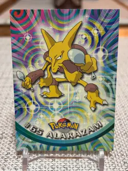 1999 Topps Pokemon #65 Alakazam (TV Animation Series 1) Blue Logo LP - Image 1
