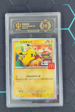 APH Black 10 Pikachu McDonald's Promo Japanese 020/M-P 2025 Pokemon - Image 1