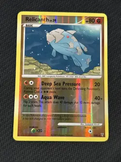 Pokemon Relicanth - SH8 - Secret Rare Holo - Platinum Supreme Victors LP - Image 1