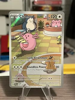 Pokemon Chansey 187/167 Sv06: Twilight Masquerade Illustration Rare NM - Image 1