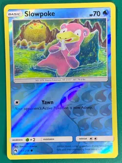 Slowpoke 54/214 Common Reverse Holo Lost Thunder Pokemon TCG [2] - Image 1