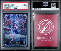 PSA 10 2025 ONE PIECE ENGLISH VERSION 2ND ANNIVERSARY MONKEY D. LUFFY 061 - Image 3