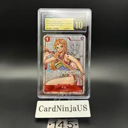 CGC 10 PRISTINE Nami Parallel OP01-016 R 25th Edition ONE PIECE Card Game 145 - Image 1