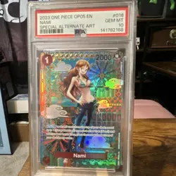One Piece 2023 Nami Special Alternate Art Foil OP05-016, PSA 10 Gem Mint - Image 1