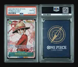 2025 ONE PIECE OP13-CARRYING ON HIS WILL ALT ART #118 MONKEY D. LUFFY PSA 10 gem - Image 3
