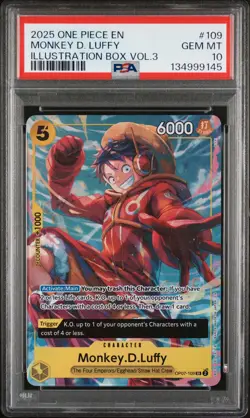 Monkey D. Luffy 109 Illustration Box Vol.3 One Piece Promos One Piece PSA 10 - Image 1
