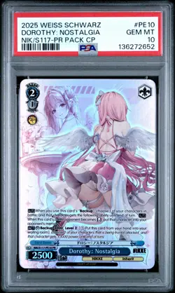 2025 WEISS SCHWARZ GODDESS OF VICTORY: NIKKE PROMOS DOROTHY: NOSTALGIA PSA 10 - Image 1