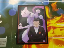 Destined Rivals Giovanni & Mewtwo Individual Card Sleeve 2025 Pokemon Authentic - Image 1