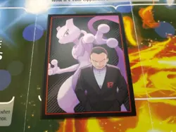 Destined Rivals Giovanni & Mewtwo Individual Card Sleeve 2025 Pokemon Authentic - Image 2