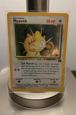 Pokemon Meowth 10/53 Wotc Promo Holo 50 HP English Basic Card 2000 - Image 1
