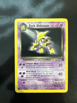 Pokemon TCG Dark Alakazam Card 18/82 MP - Image 1