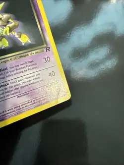 Pokemon TCG Dark Alakazam Card 18/82 MP - Image 3