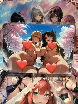 Matte Beautiful Waifu Handmade Card Goddess Story CCG Anime Double Sided - Image 2