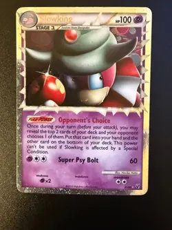 Pokemon Slowking Prime Ultra Rare Holo 85/90 Undaunted 100 HP Card 85/90 - Image 2
