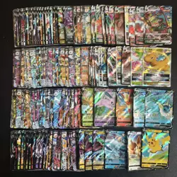 200 Lot Pokemon TCG Chinese Card RR RRR VMAX Pikachu Umbreon Eevee A7 FI38 - Image 1