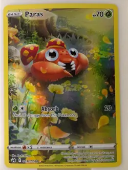 Paras GG32/GG70 Crown Zenith Galarian Gallery Pokemon TCG Card NM - Image 1
