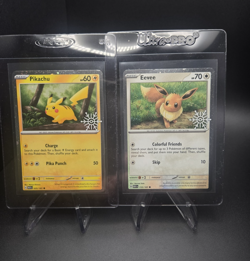 Pokemon - Pikachu and Eevee Snowflake Stamped Holiday Calendar 2025 Cards MC - Image 1