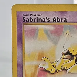 Pokemon TCG Sabrinas Abra 93 /132 Gym Challenge Vintage 2000 Card LP - Image 3