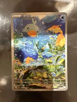 Pokemon TCG Ducklett Illustration Rare Card 109/086 Sv: White Flare - Image 1
