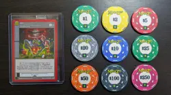 $9 Blowout! MetaZoo Kickstarter Chipco Poker Chips & WPT Promo Card - Set of 9 - Image 1
