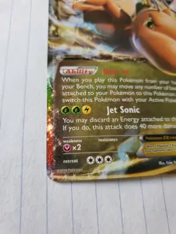 Holo Foil Dragonite EX # 74/111 XY Furious Fists Set Pokemon Trading Cards - Image 2