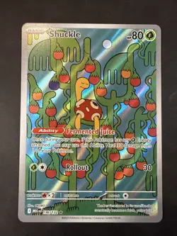 Pokemon Shuckle 136/132 MEGN: Basic 80 HP 30 Attack Holo Pokemon TCG Card - Image 1