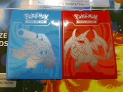 XY Evolutions Charizard & Blastoise ETB Card Sleeve Set 2016 Pokemon Authentic - Image 1