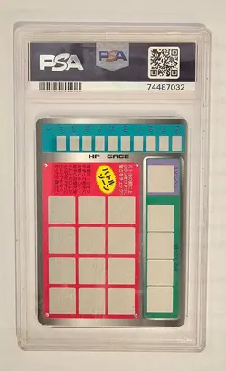 Pokemon 1997 Tomy Scratch Card MACHOKE PSA 8 Near Mint Unscratched - Image 2