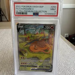 Pokemon TCG Charizard V SWSH260 Promo Holo CGC 9 Sword & Shield 2022 Graded Card - Image 1