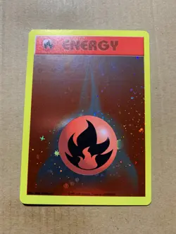 Fire Energy WOTC League Promo - Reverse Holo Pokemon Card - NM/Mint - Image 2